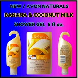 🌈 AVON NATURALS / BANANA & COCONUT MILK / SHOWER GEL